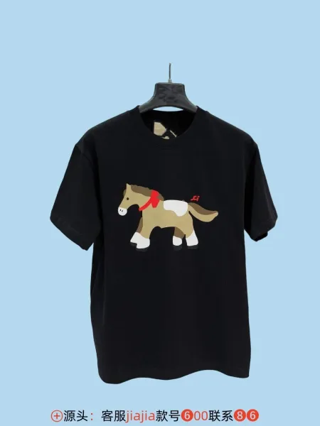 Design Horse Graphic Black T-Shirt - 1