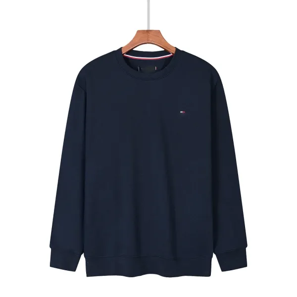 Tommy Hilfiger Classic Navy Crewneck Sweatshirt Sweater - 1