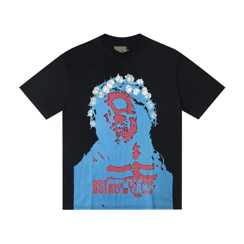 Denim Tears Floral Logo T-Shirt Navy - 6