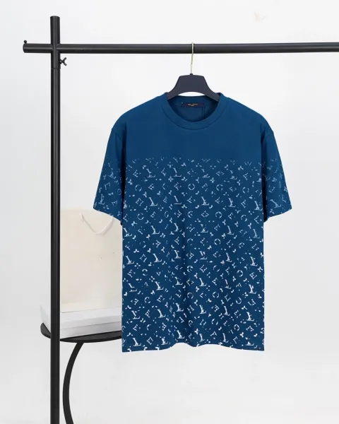Louis Vuitton Monogram Gradient Print T-Shirt Navy - 6