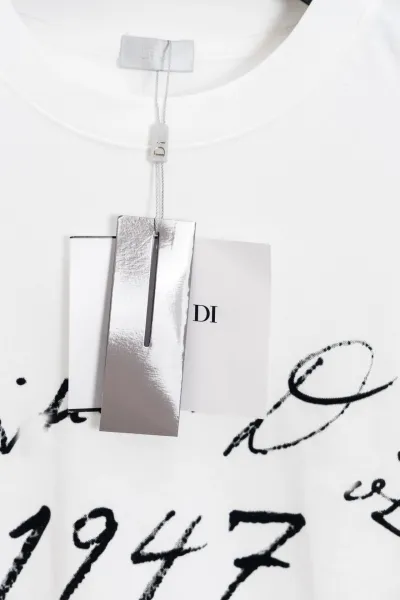 Dior Christian Dior 1947 Signature White T-Shirt - 14
