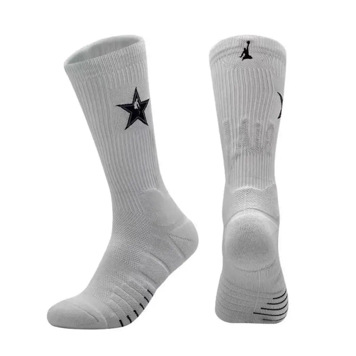 Design Star Logo Crew Socks White - 9