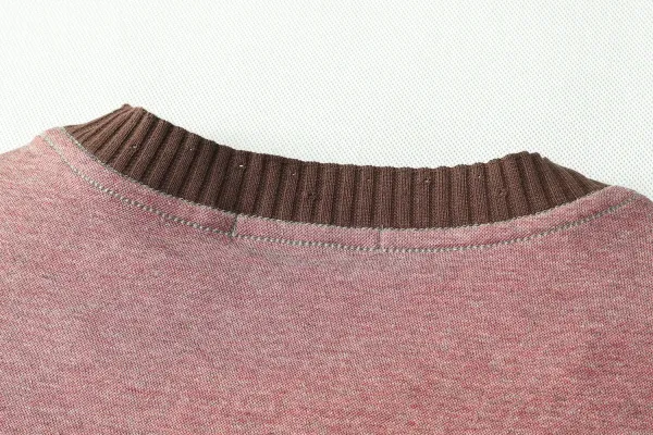 Design Paris Heart Embroidered Crewneck T-Shirt Mauve - 14