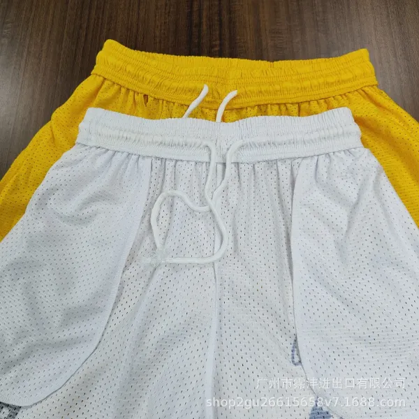 Design Camo Mesh Shorts Gray White Black - 22
