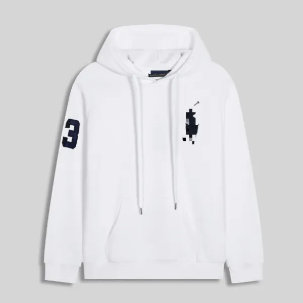 Polo Ralph Lauren Number 3 Hoodie White - 1