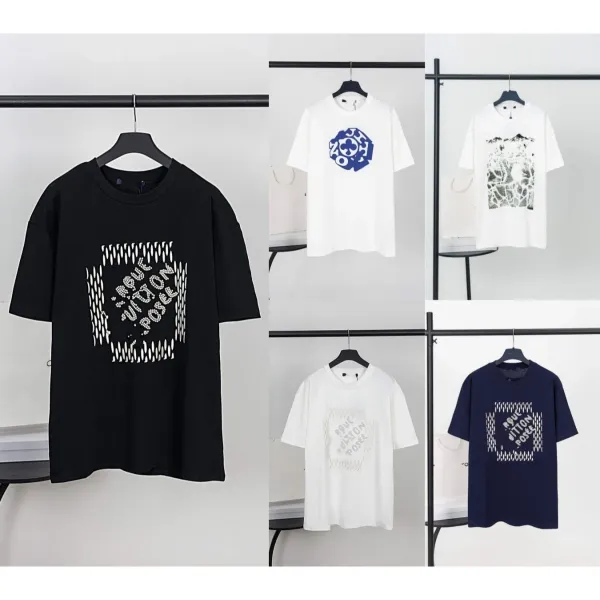Design Abstract Line Art Black T-Shirt Tops.t Shirts - 7