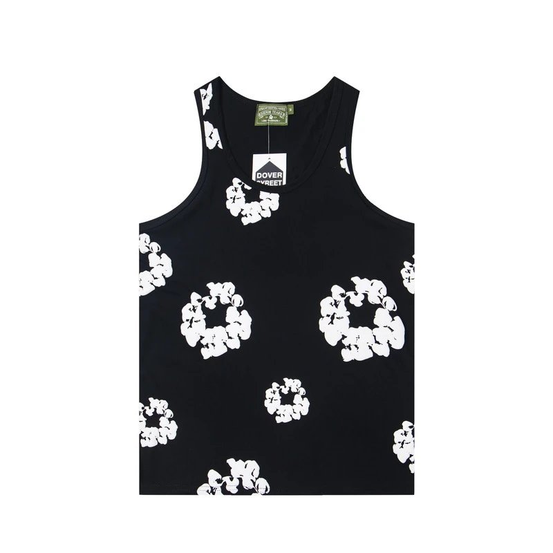 Denim Tears Floral Logo T-Shirt Navy - 15