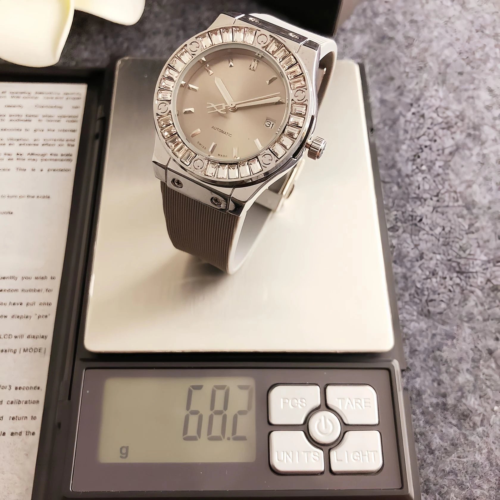 Hublot Classic Fusion Automatic Silver Dial with Baguette-Cut Crystal Bezel Watch Watches - 18
