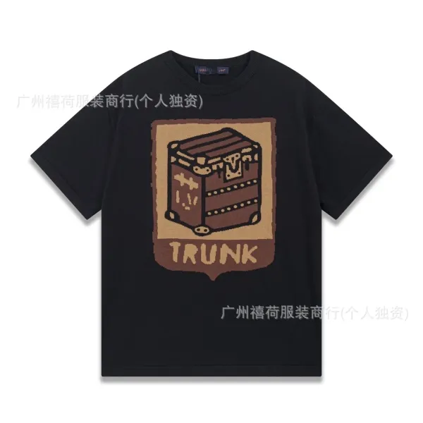 Design Trunk Graphic Print Black T-Shirt - 1