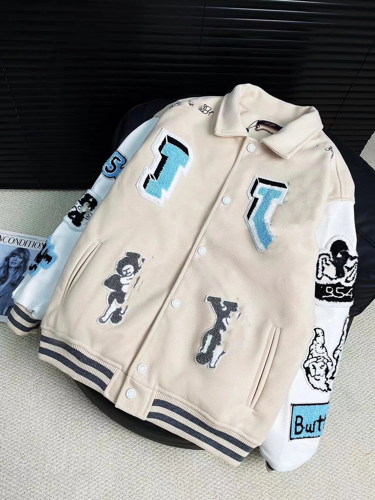 Givenchy Varsity Jacket Red and White Outerwear.jacket - 3