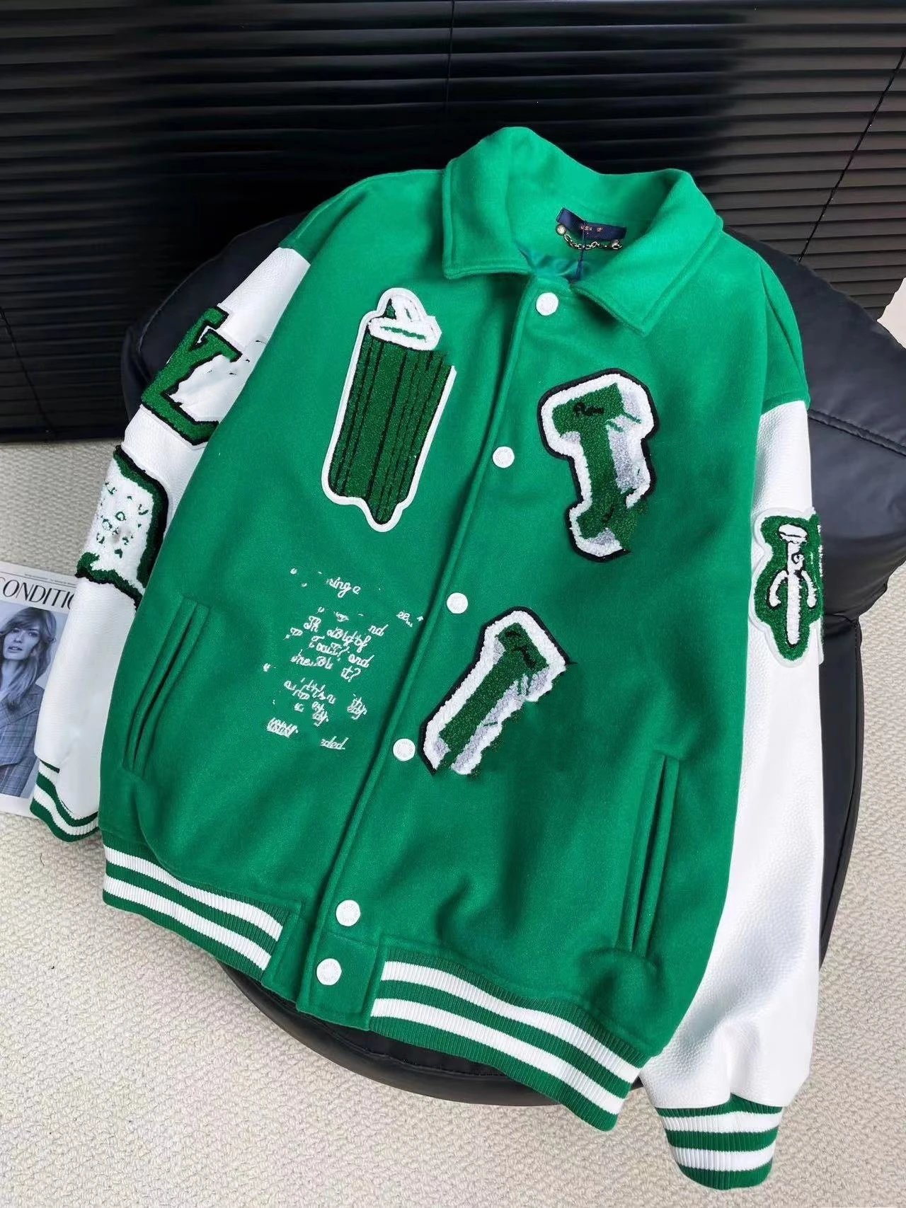 Givenchy Varsity Jacket Red and White Outerwear.jacket - 6