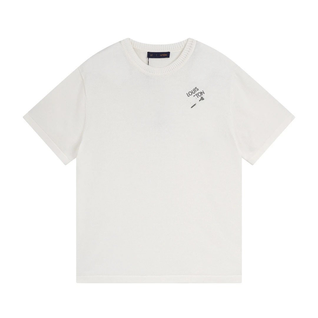 Louis Vuitton Monogram Gradient Knit T-Shirt White - 18