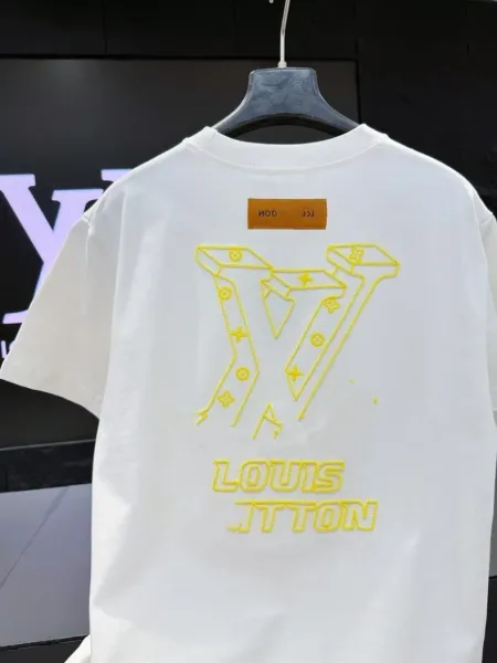Louis Vuitton Embroidered Monogram T-Shirt Black - 23