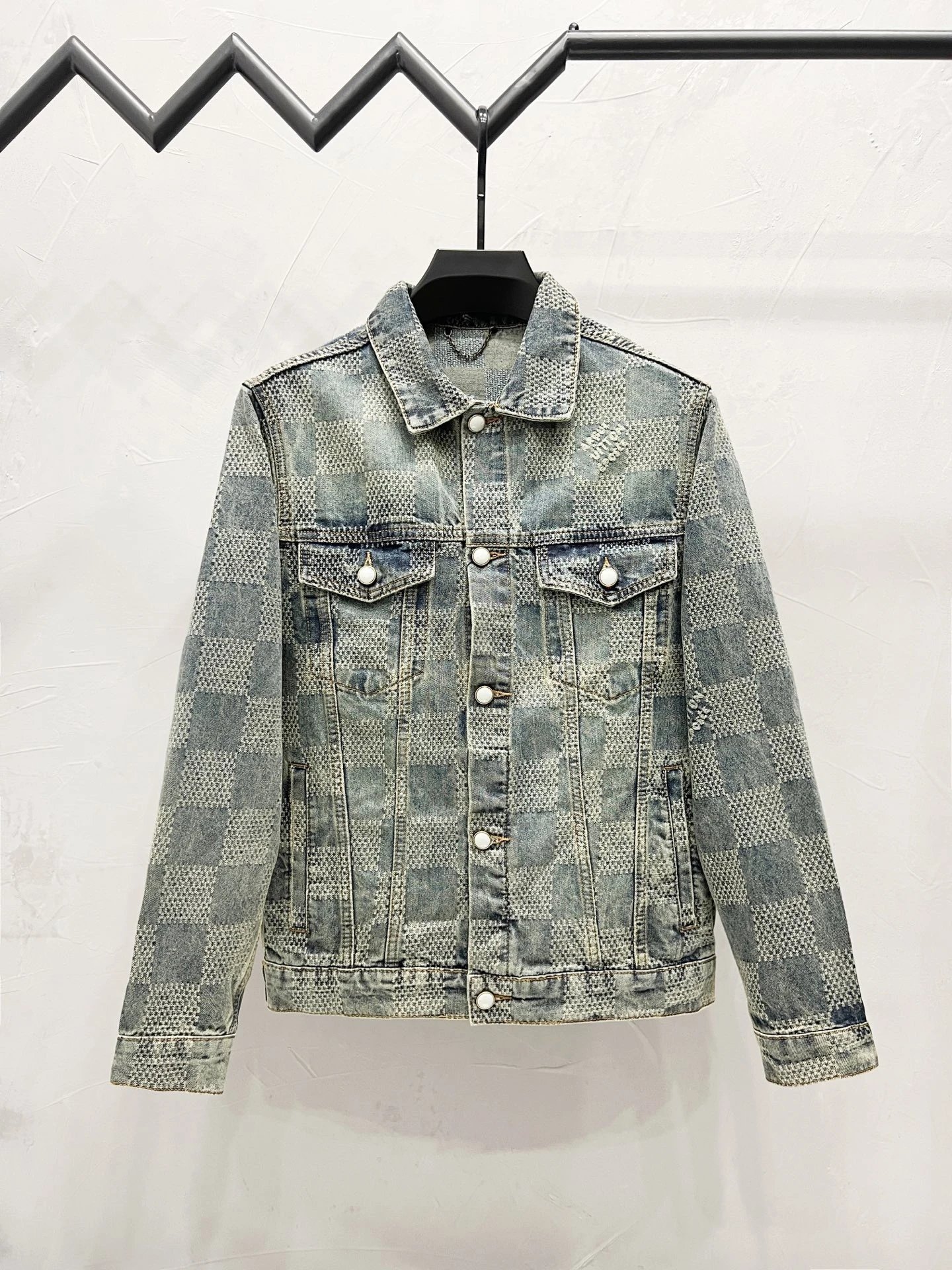 Louis Vuitton Monogram Denim Jacket Navy Blue Multicolor Outerwear.jacket - 14