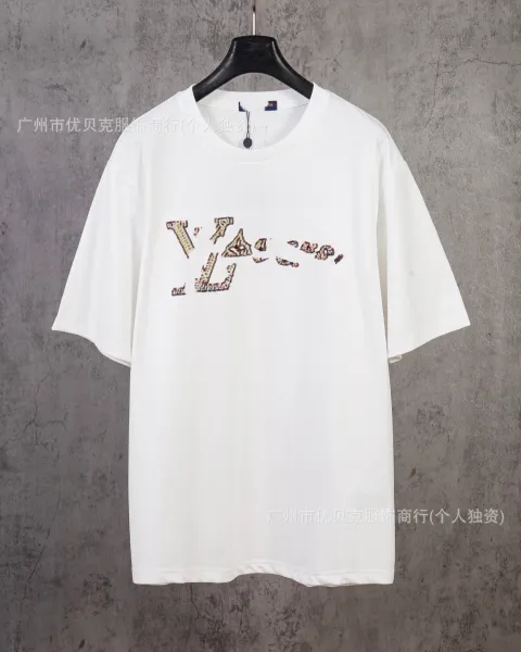 Design Embellished Logo Graphic T-Shirt White - 1