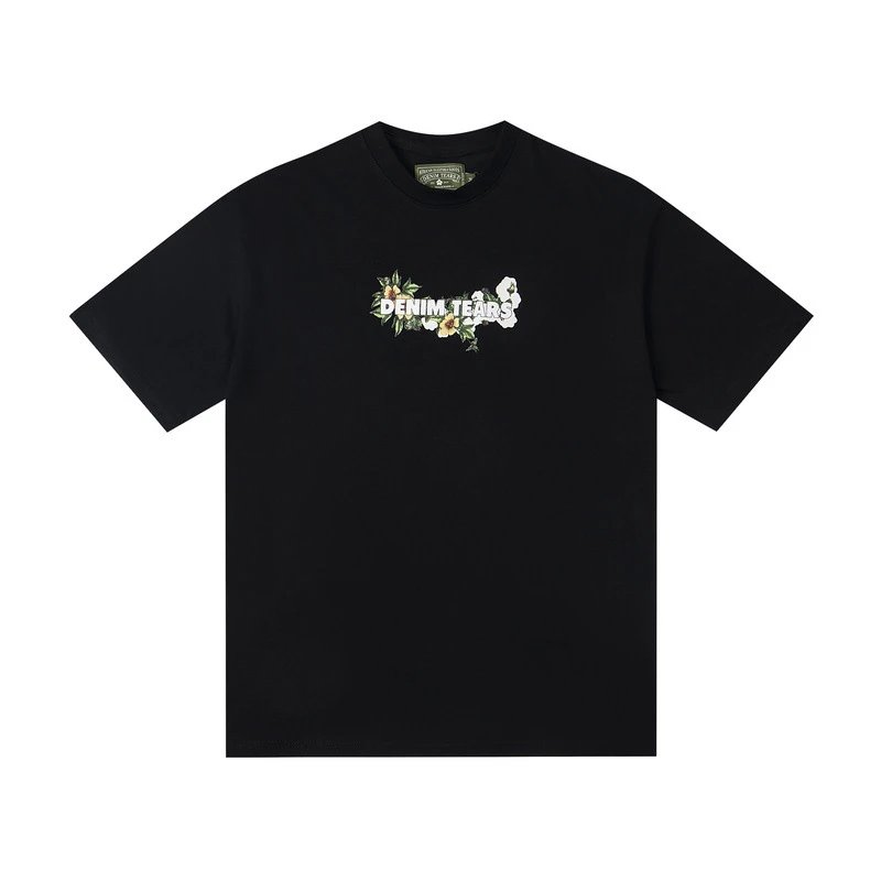 Denim Tears Floral Logo T-Shirt Navy - 21