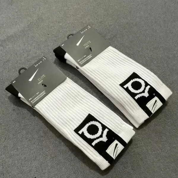 Nike Elite Crew Socks Black / White - 4