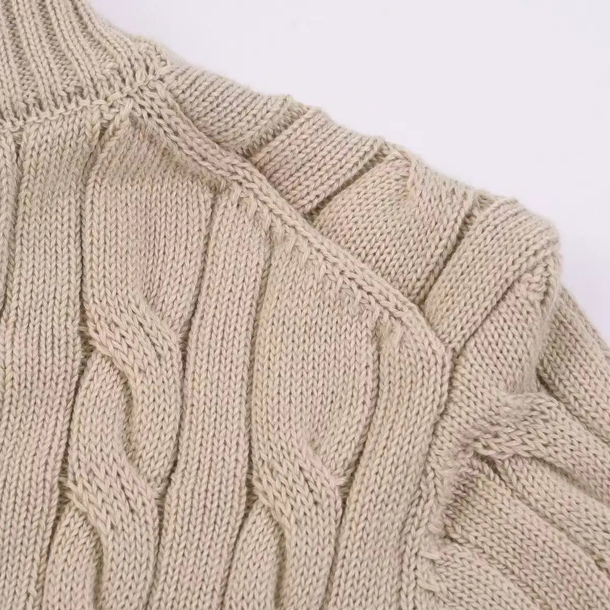 Polo Ralph Lauren Cable Knit Zip-Up Sweater Black - 13