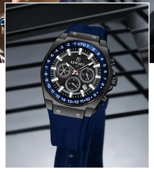 Design Reward VIP Chronograph White Gold Watch Watches - 21