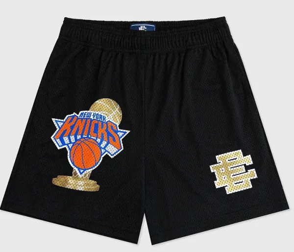 Mitchell & Ness New York Knicks Trophy Patch Shorts Black - 1