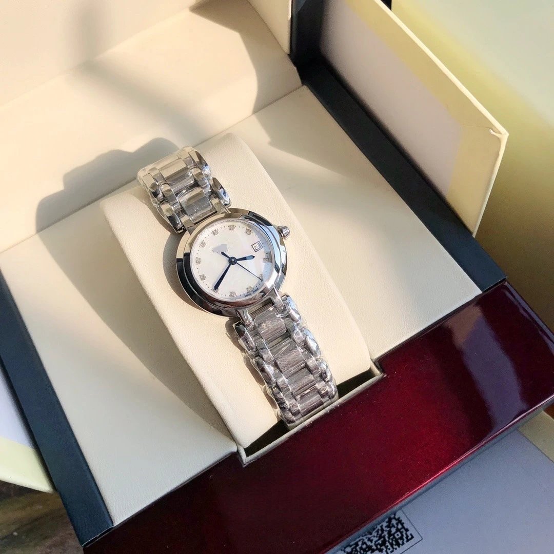 Design Moonphase Mother-of-Pearl Dial Quartz Watch Silver Watches - 12