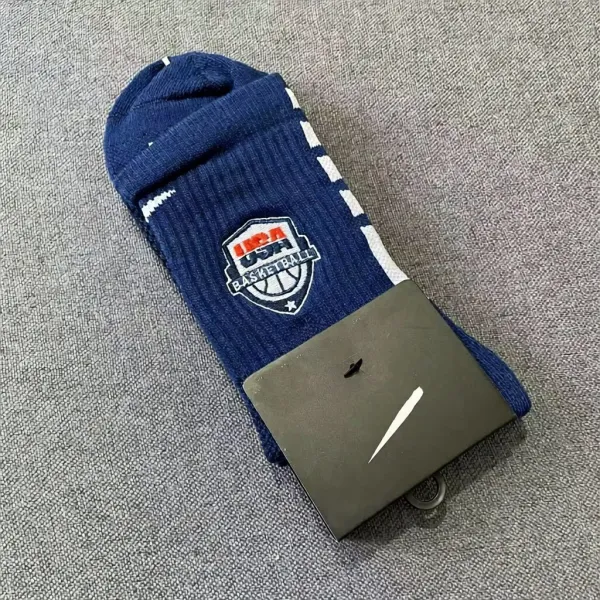 NBA Team Logo Socks Navy Blue Crew Socks - 5
