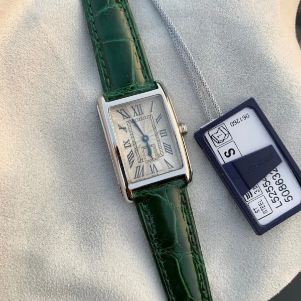 Cartier Tank Must Green Alligator Strap Quartz Watch Watches - 1