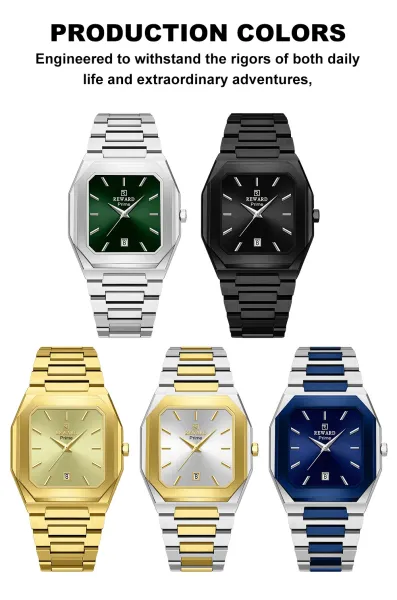 Design Reward Prime Green Dial Stainless Steel Watch Watches - 3