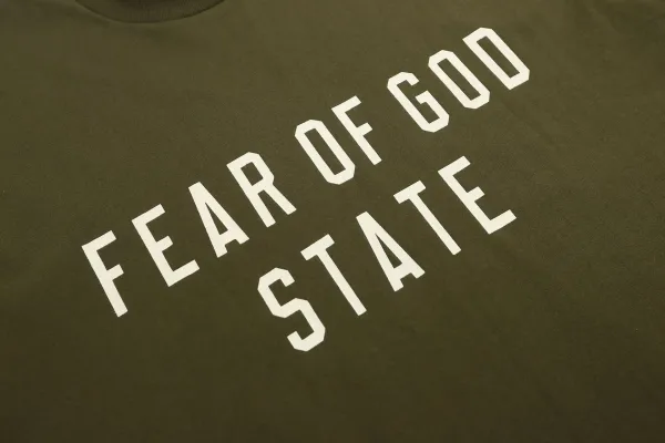 Fear of God Essentials Fear of God Print White T-Shirt - 36