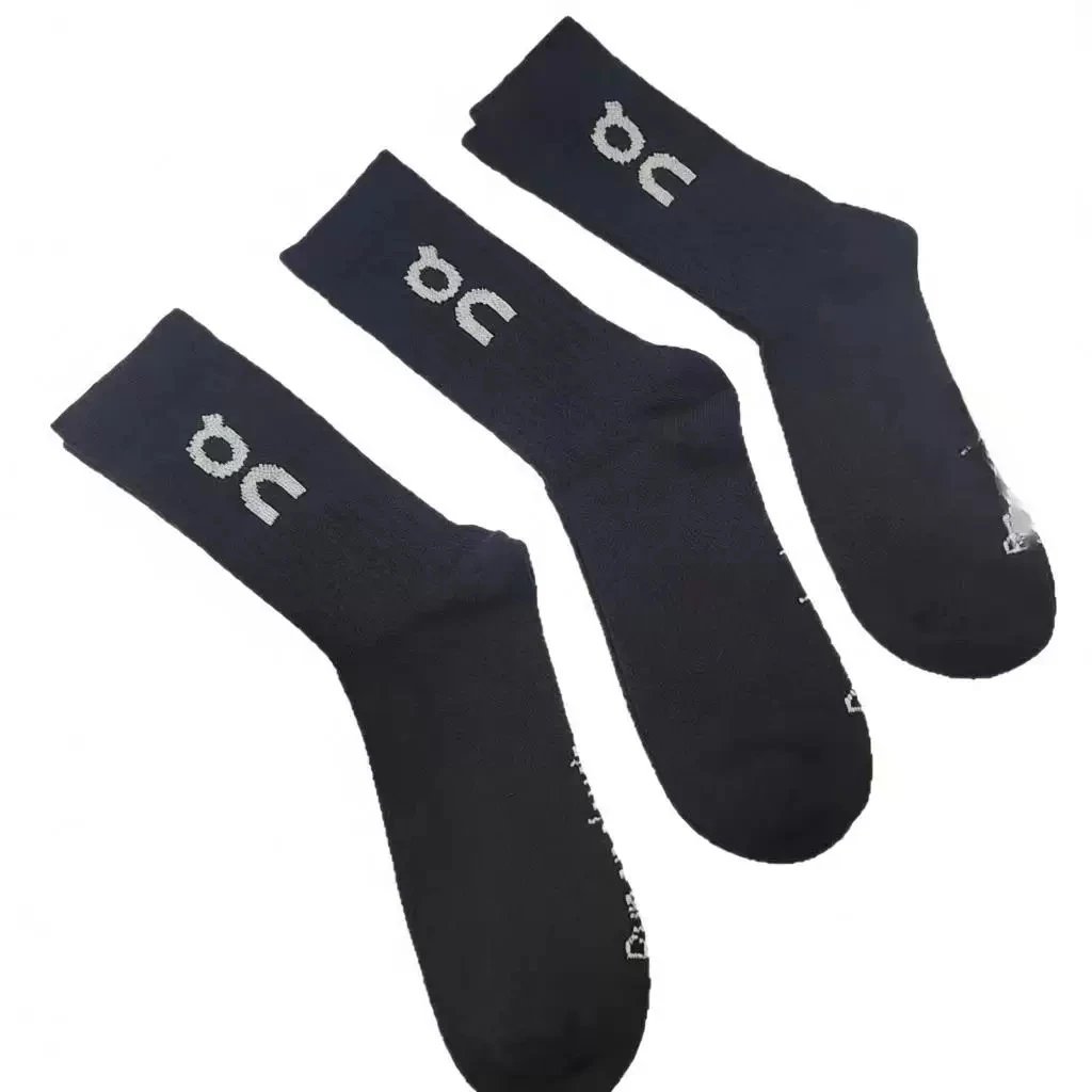 On Running Logo Socks White / Neon Green / Blue Socks - 3