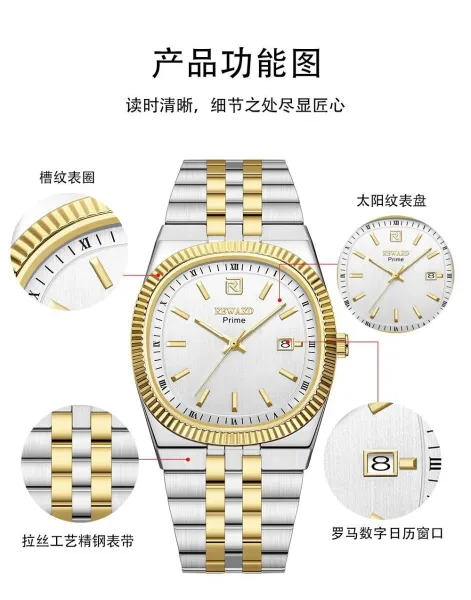 Design Reward Prime Black Stainless Steel Quartz Watch Watches - 5