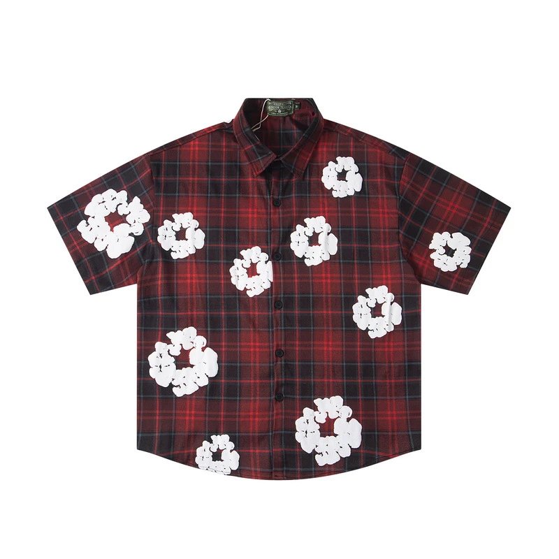 Denim Tears Floral Logo T-Shirt Navy - 10