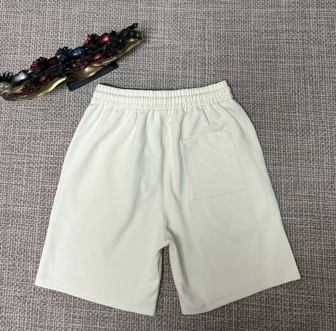 Moncler Logo Stripe Shorts Beige - 15