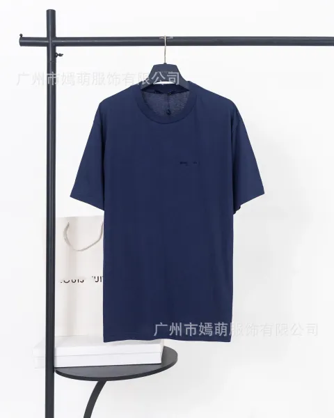 Design Minimalist Navy Crewneck T-Shirt - 1