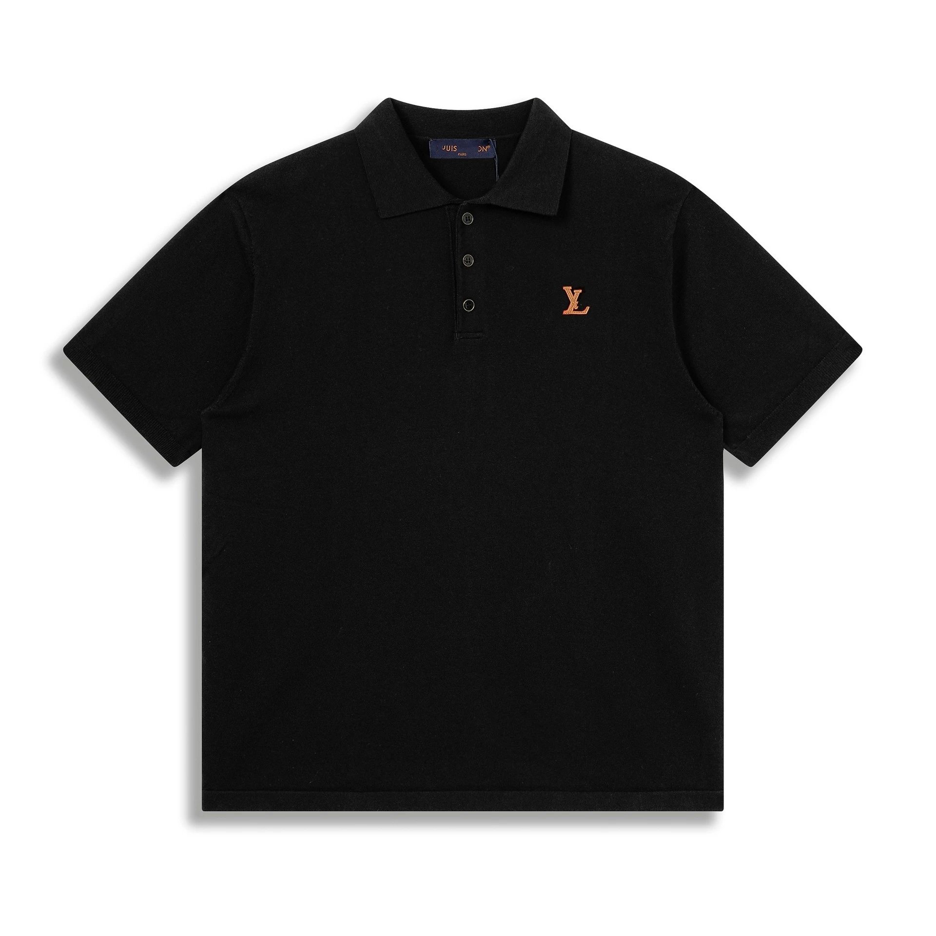 Louis Vuitton Monogram Embroidered Polo Black Polo Polo Shirt - 18