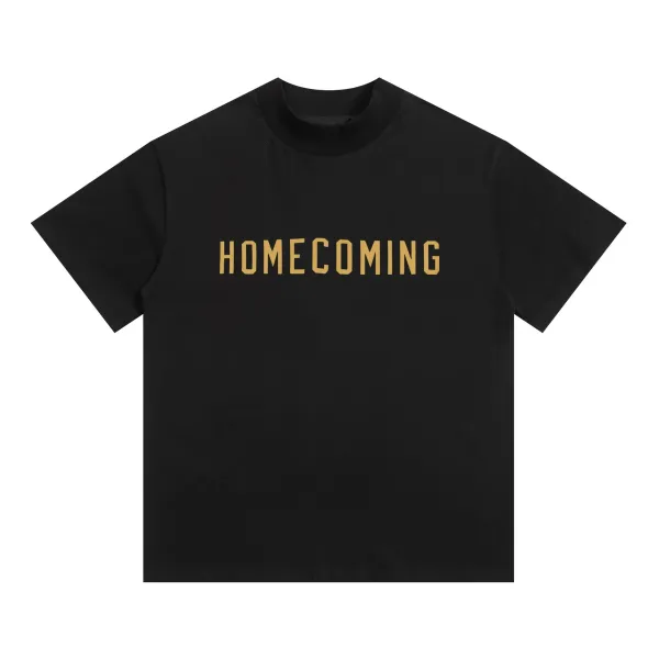 Design Homecoming Bold Print Black T-Shirt - 1