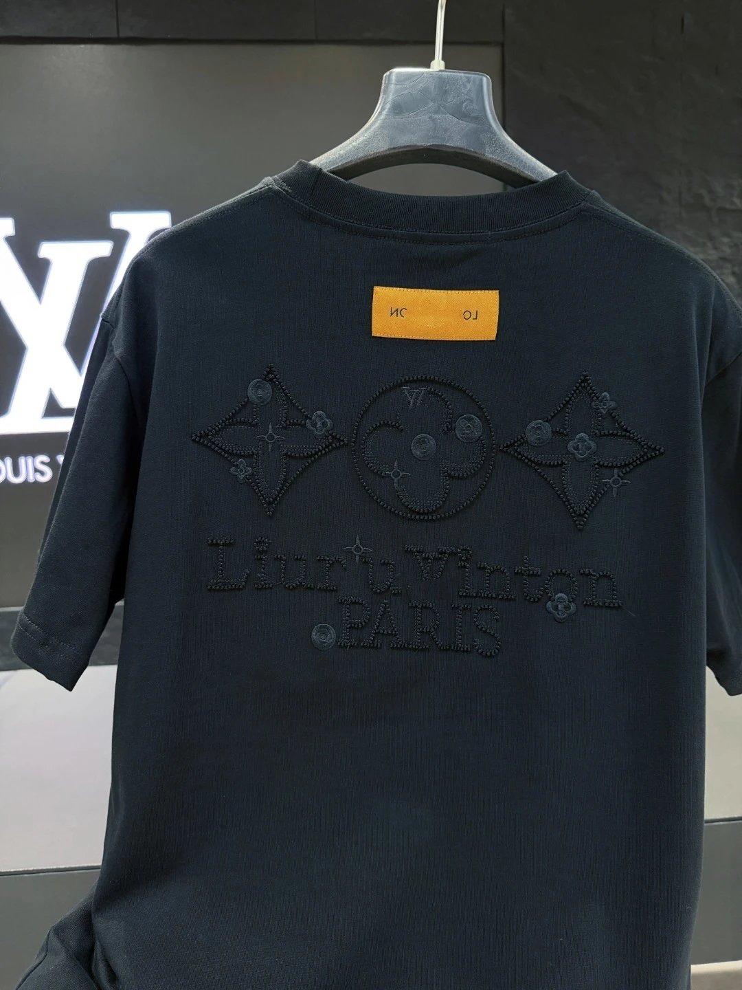 Louis Vuitton Embroidered Monogram V T-Shirt White - 22