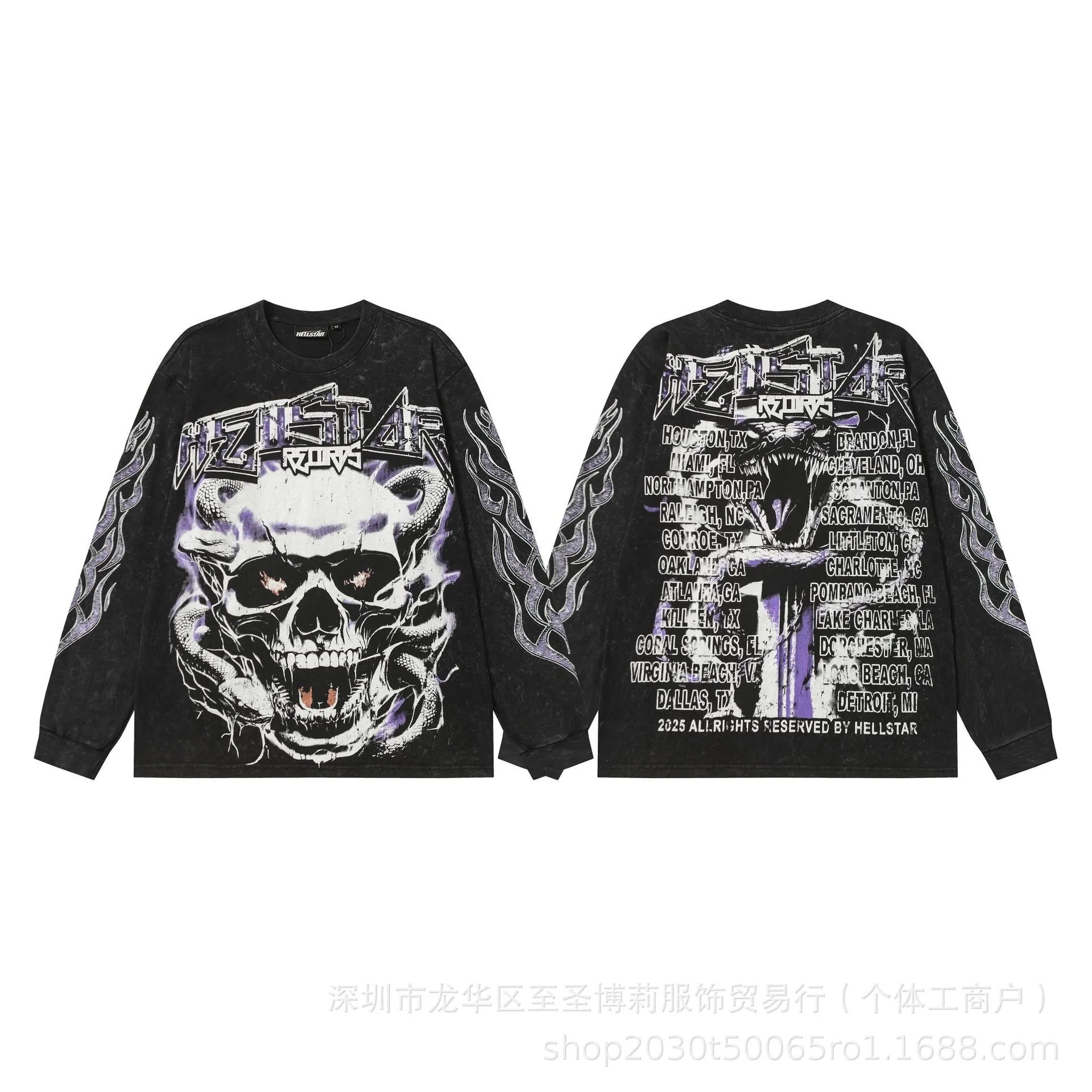 Hellstar Sports Graphic Long Sleeve T-Shirt Black - 35
