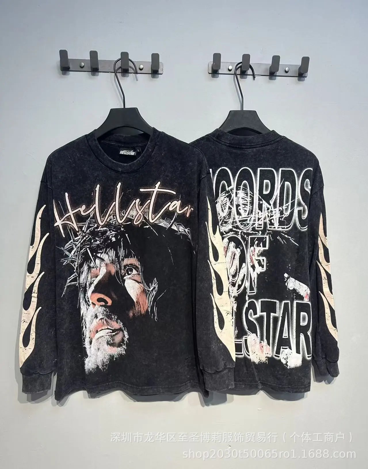 Hellstar Sports Graphic Long Sleeve T-Shirt Black - 42