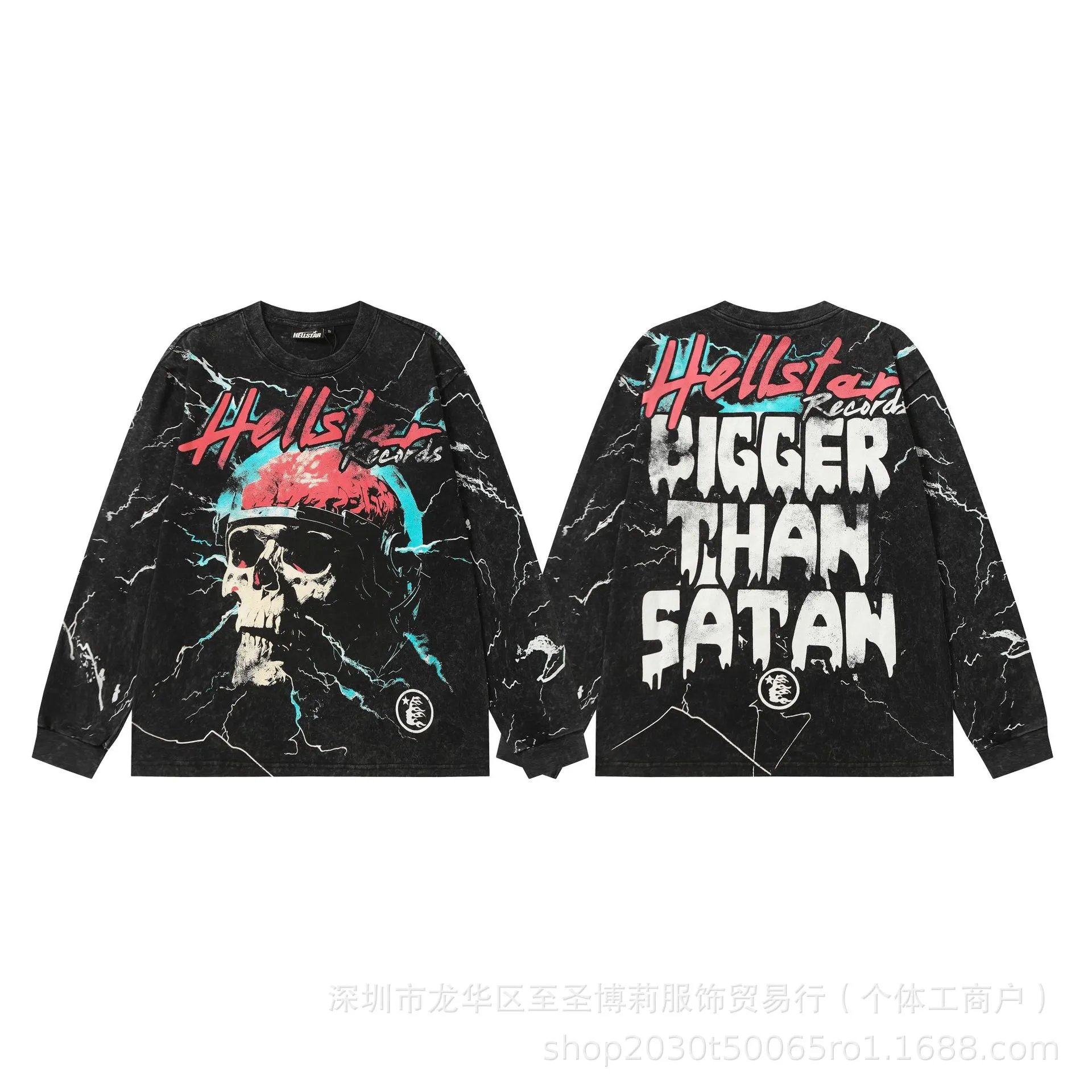 Hellstar Sports Graphic Long Sleeve T-Shirt Black - 46