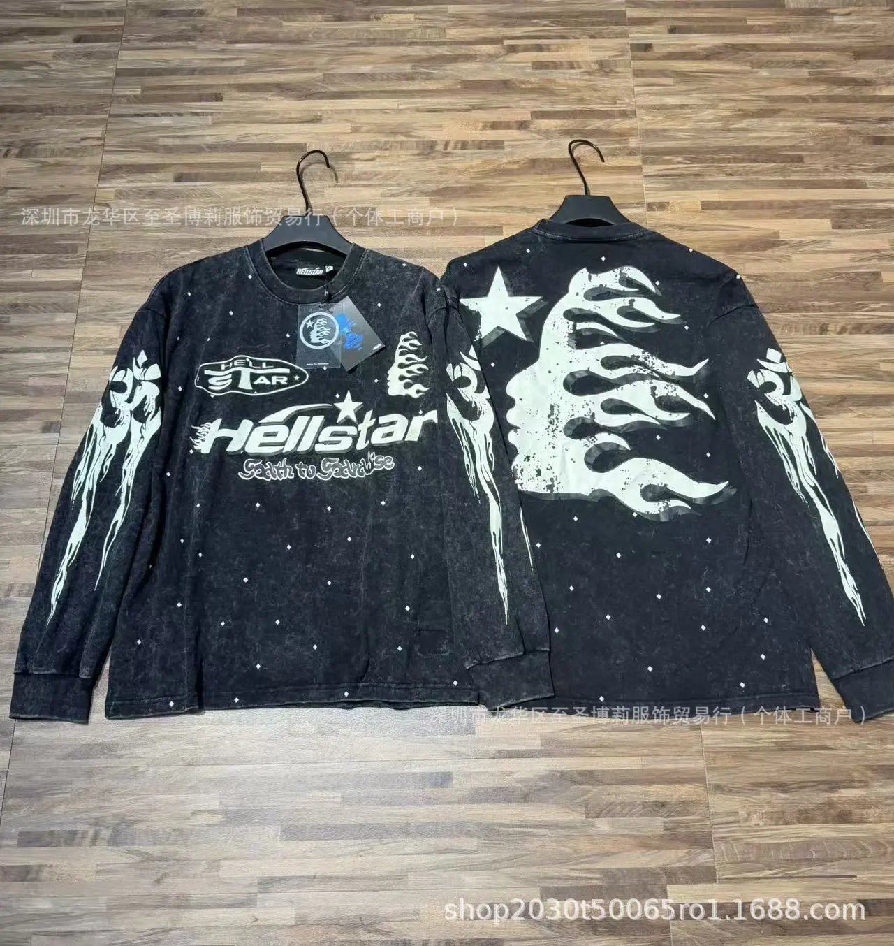Hellstar Sports Graphic Long Sleeve T-Shirt Black - 5