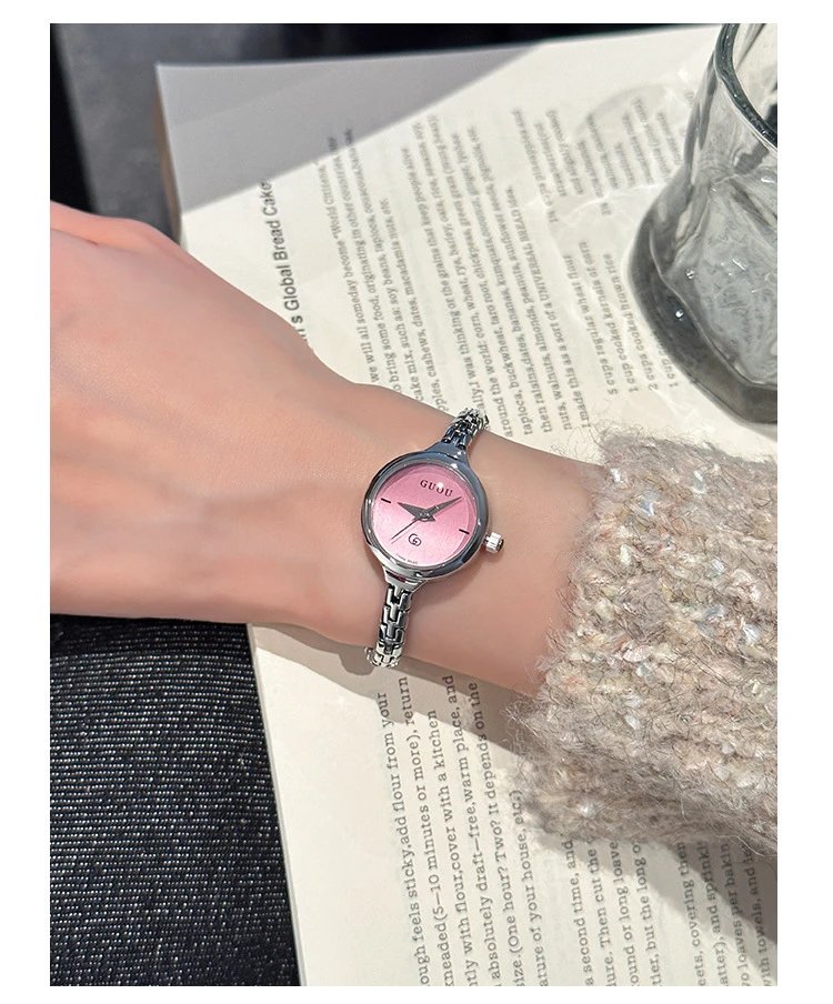 Gucci GUOU Silver-Tone Minimalist Link Bracelet Watch Watches - 14