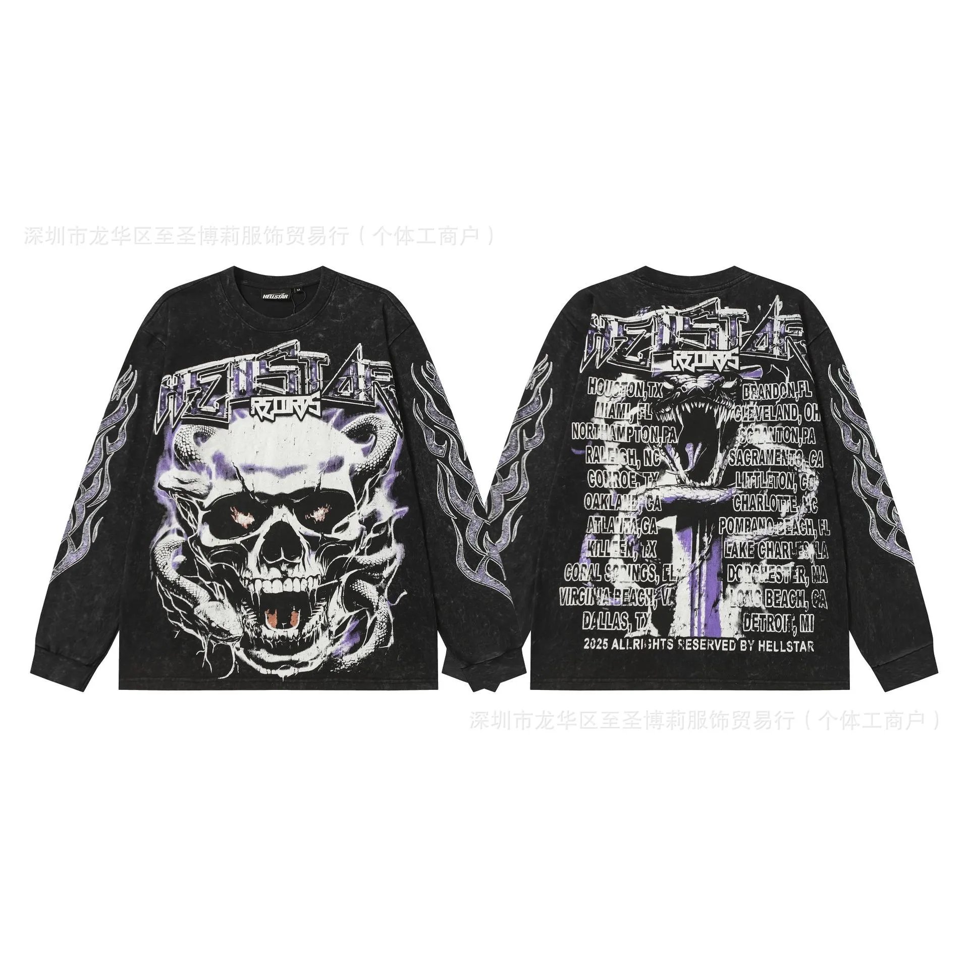 Hellstar Sports Graphic Long Sleeve T-Shirt Black - 17
