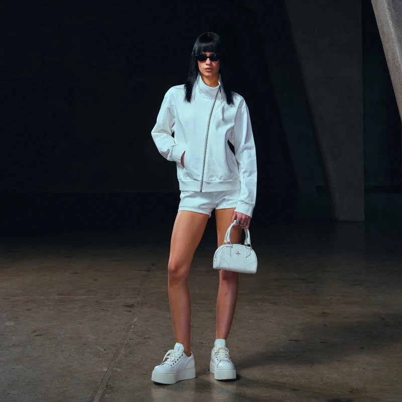 SMF SMFK White Zip-Up Jacket Outerwear.jacket - 10