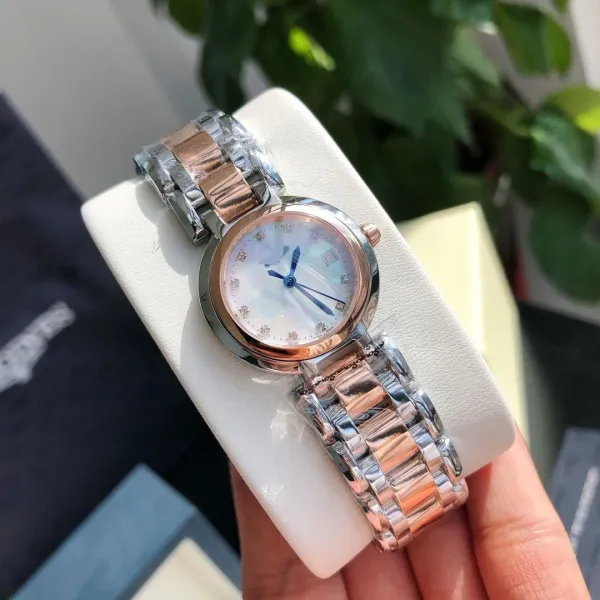 Design Mother-of-Pearl Dial Two-Tone Stainless Steel Watch Watches - 1