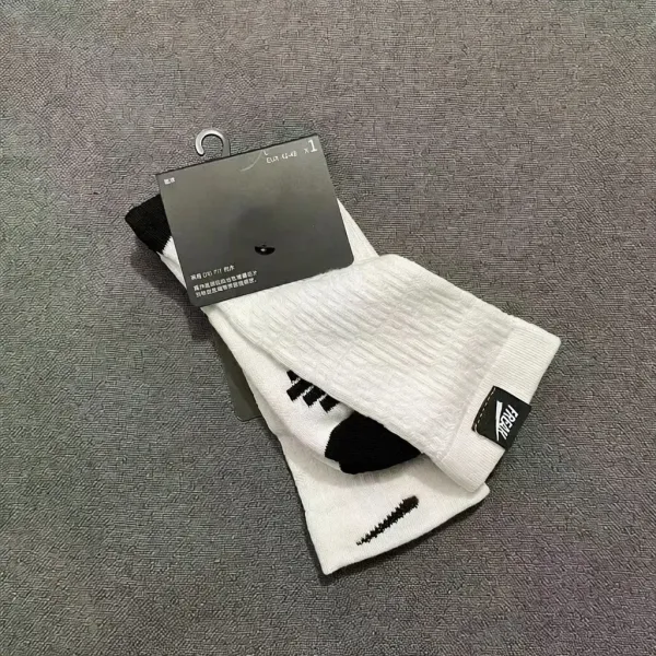 Nike Elite Crew Socks Black / White - 3