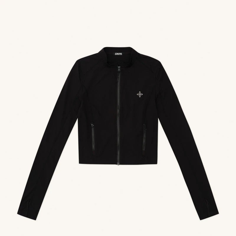 Design SMFK Lightweight Zip-Up Windbreaker Gray Jacket Outerwear.windbreaker - 10