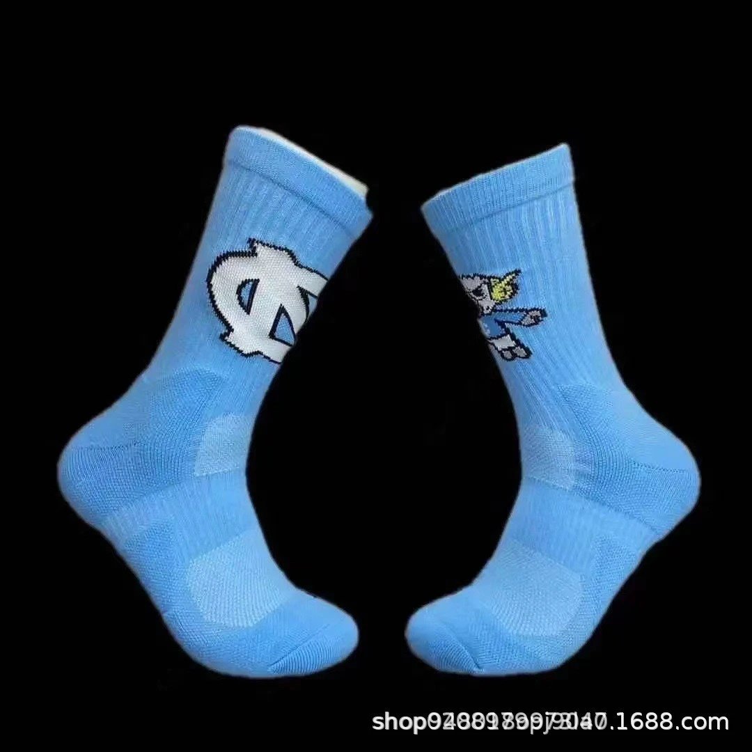 Design Cartoon Character Socks Light Blue Socks - 14