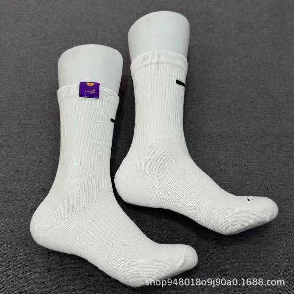 Design ORDA Michael White Crew Socks with Yellow Detail Socks - 20