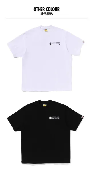 A Bathing Ape x Busyworks Logo T-Shirt White / Black - 1